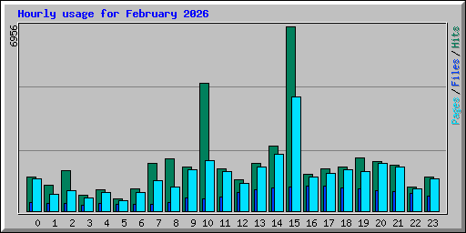 Hourly usage for February 2026